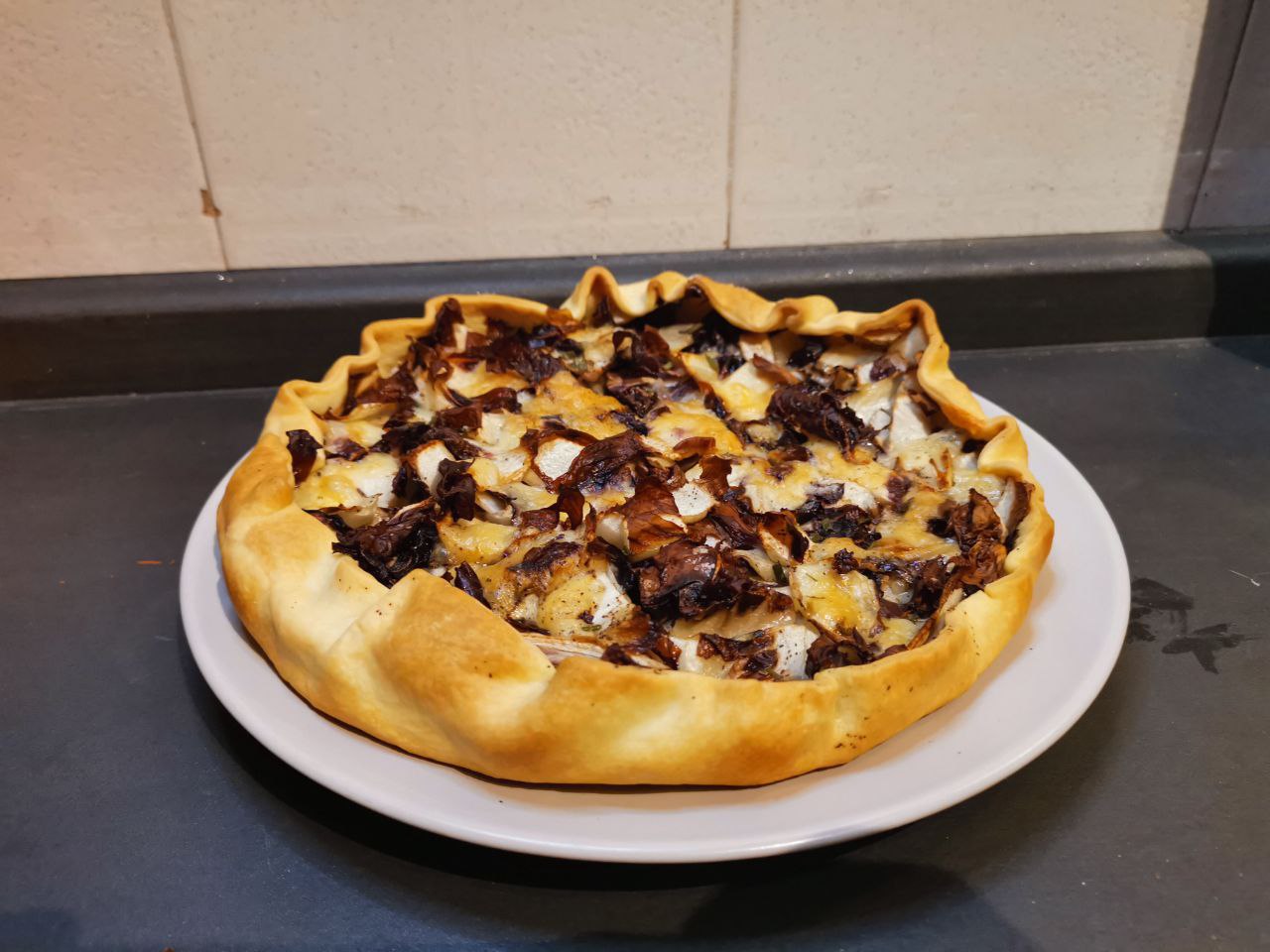 Quiche patè radicchio e toma