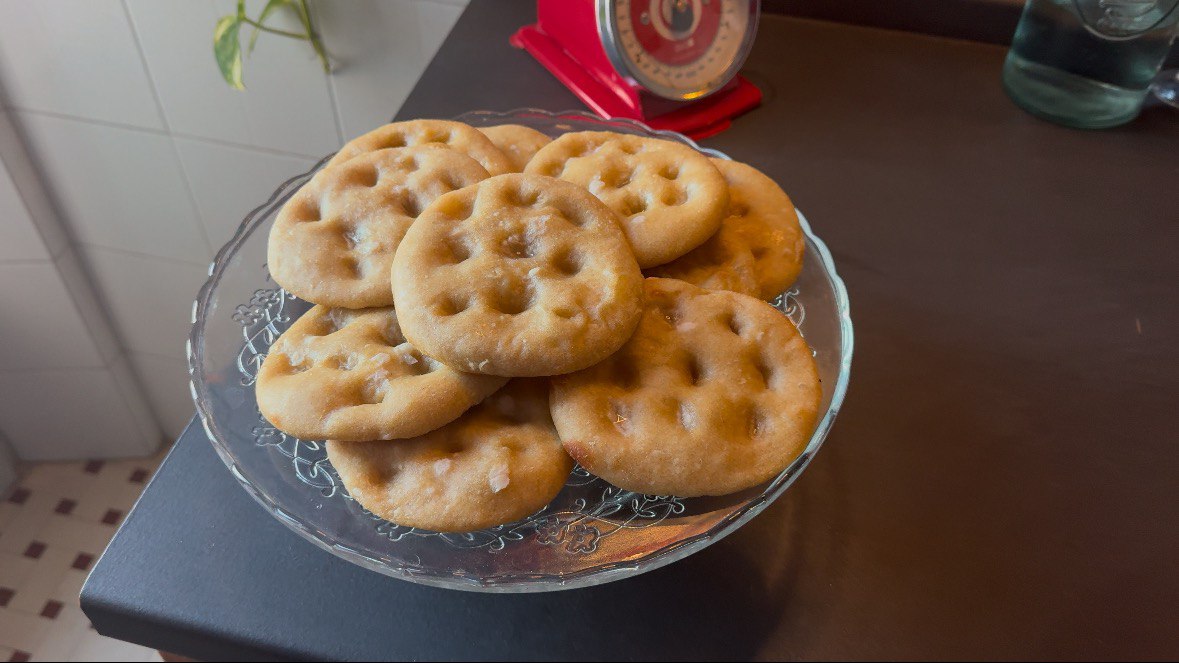 Focaccine con acqua di cottura della pasta